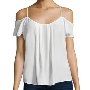 Joie Adorlee Medium 100% Silk Top in Porcelain